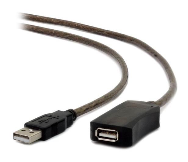 GEMBIRD Przedłużacz USB 2.0 typu AM-AF 10m aktywny czarny UAE-01-10M - 237288 - zdjęcie